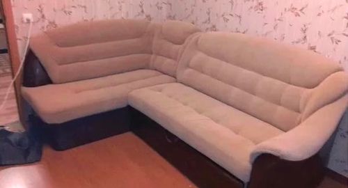 Перетяжка углового дивана. Некрасовка